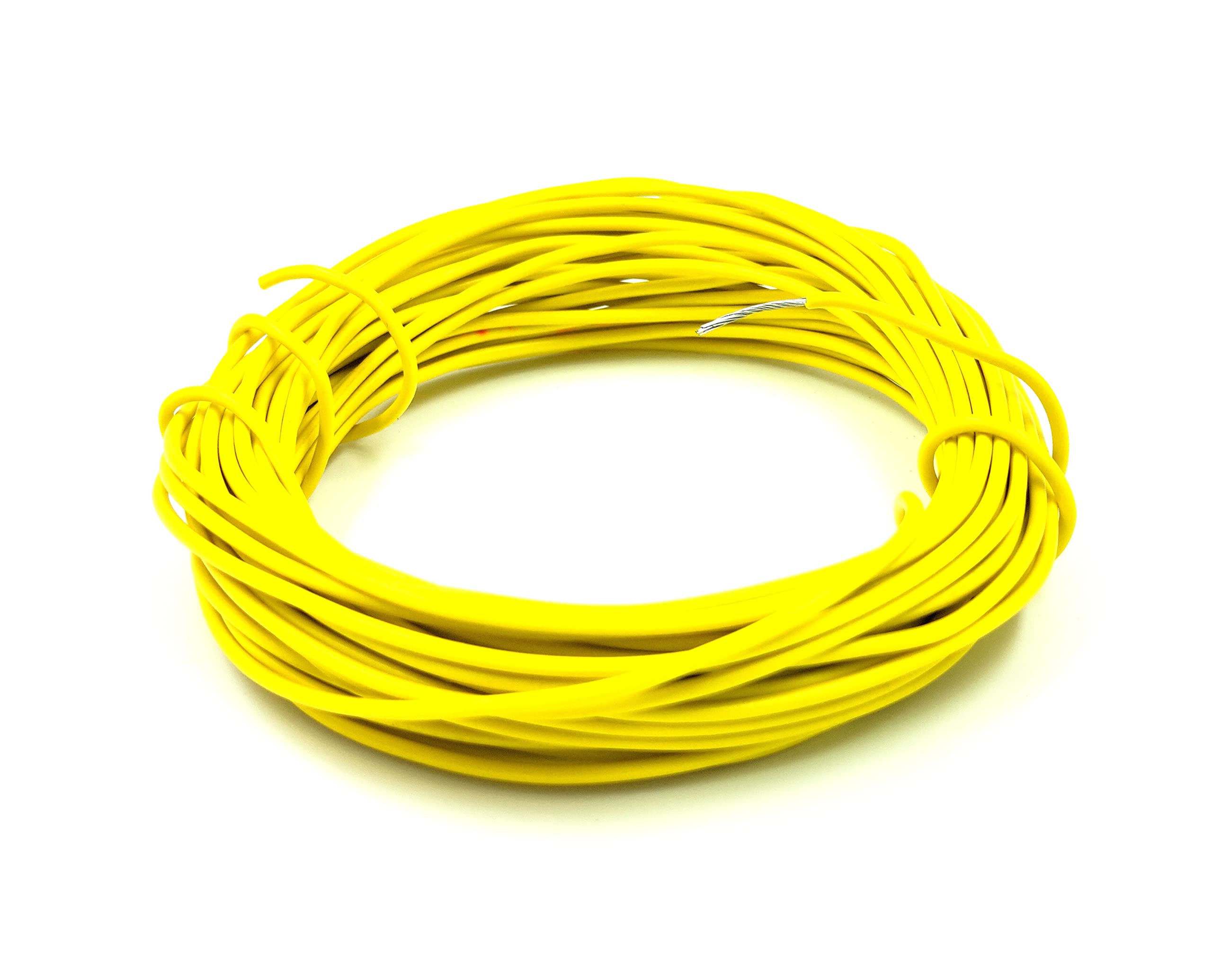 INVENTO 30mtr 20 AWG 0.5 sq.mm 1.5A Tinned Copper PVC Wire Flexible Yellow Cable 1.7mm Dia High Temperature for DIY (B0B2TSQBFK) Amazon Price History, Amazon Price Tracker