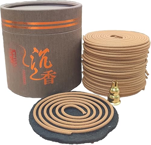 Coil Incense,Cone Incense,Waterfall Incense,Inscents Sticks,Sandalwood,Chinese Incense,Use with Incense Burner (48*Agarwood)