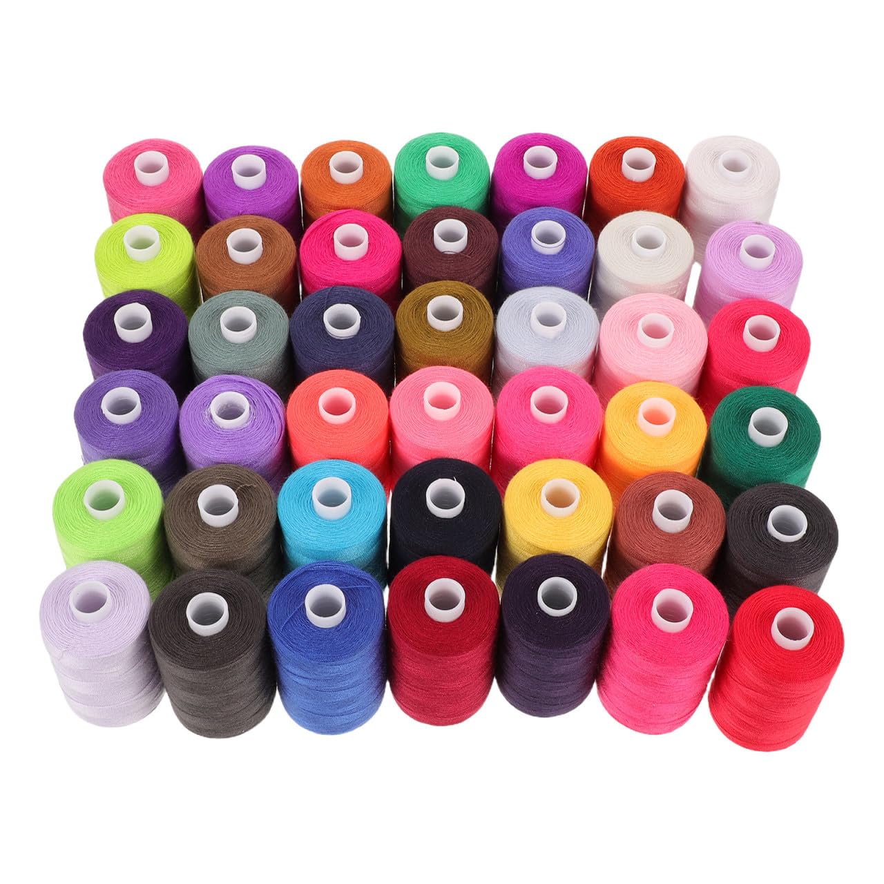 Kit de Hilos de Coser de Poliéster Bobinas de Gran Capacidad de 1000 Yardas para Manualidades Creativas y Reparaciones Hogar
