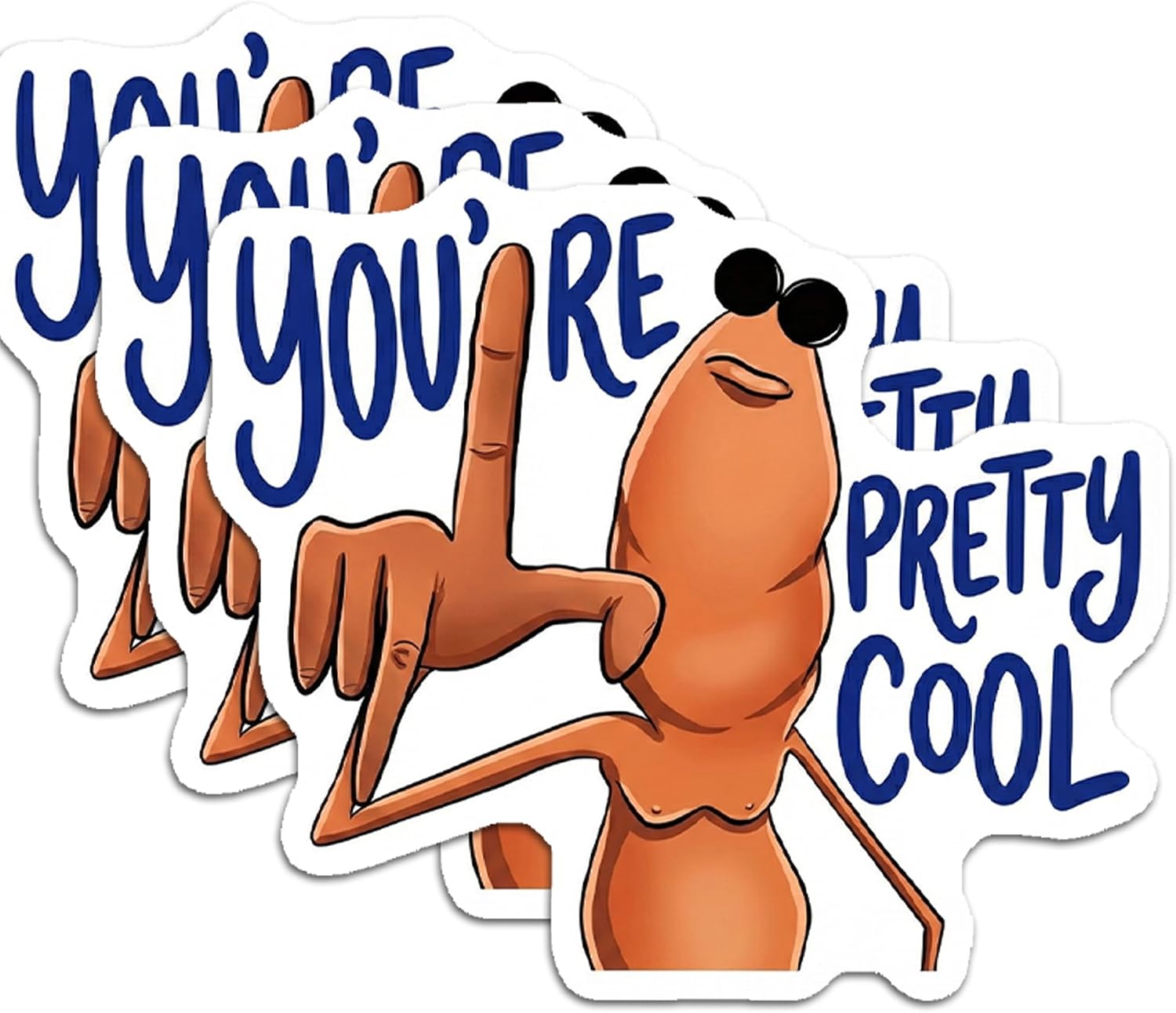 (3PCS) Marcus The Worm Where is Jimbo James Meme Stickers for Men Women, Funny Work Stickers - Vinyl Waterproof Decals, Eco-Friendly Ink for Laptops, Phone Case, Perfect Gifts (3 inches)