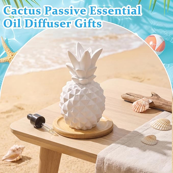 Difusor de Aceites Esenciales Pasivo Piña Honeydak con Bandeja de Madera miniatura 3