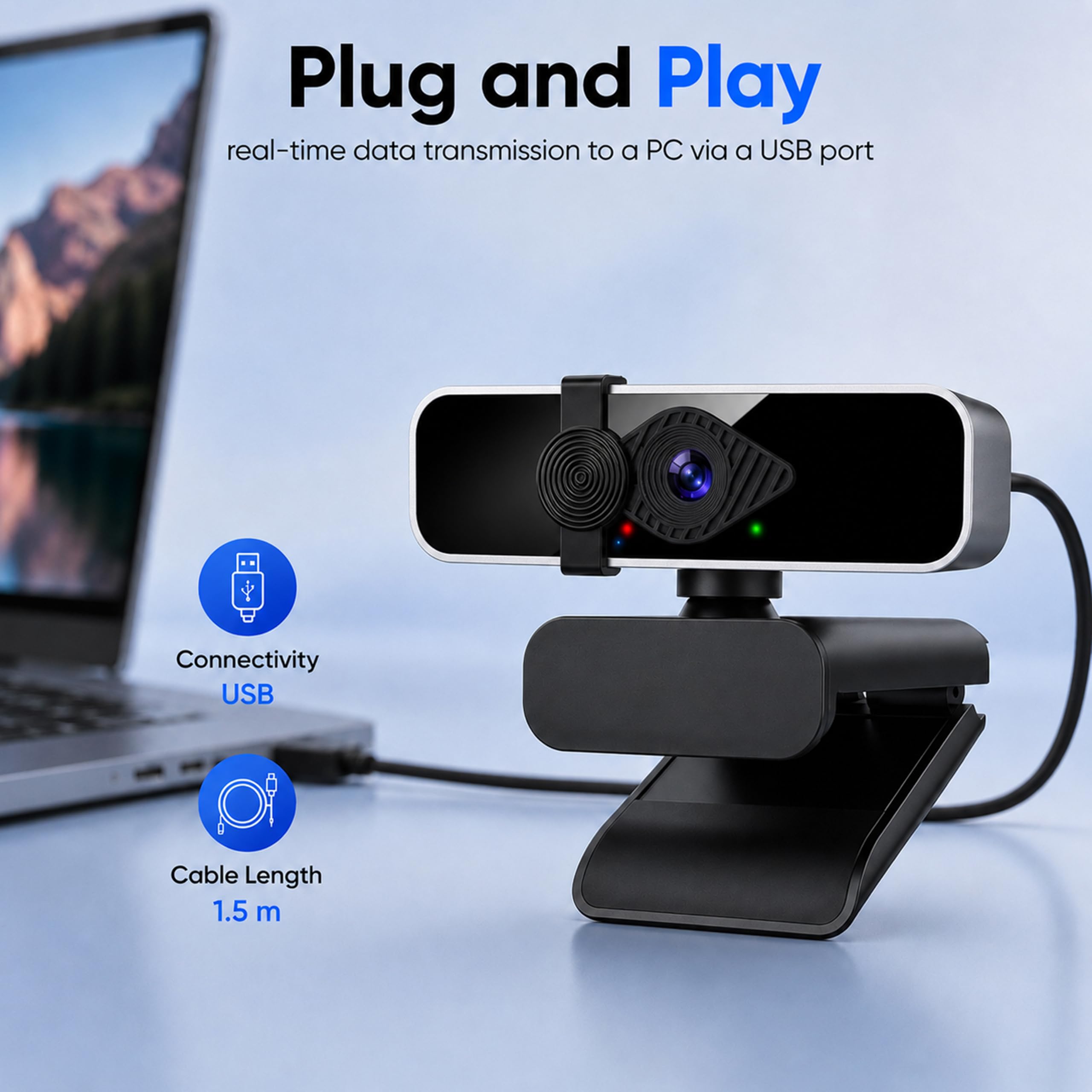 ANT Iris Pro 2K Webcam - Crystal Clear Video -6