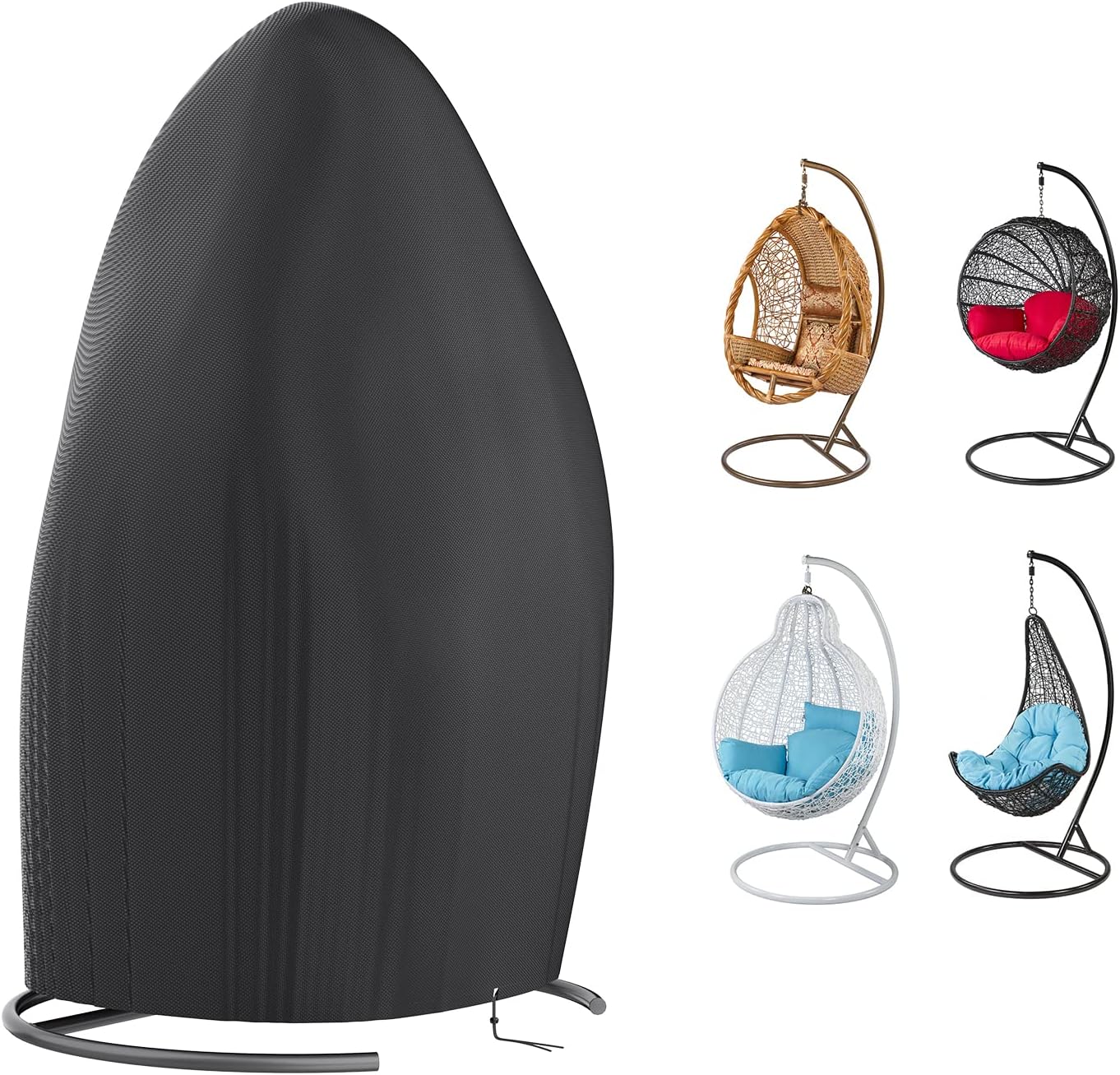 Patio Hanging Egg Chair Cover Waterproof Heavy Duty Outdoor 210D Oxford