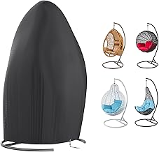 Patio Hanging Egg Chair Cover Waterproof Heavy Duty Outdoor 210D Oxford Fabric Swing Egg Chair Cover, 115x190cm