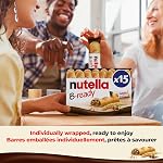 Barres de Collation NUTELLA B-READY - Gaufre Croquante Remplie de Délicieuse Pâte à Tartiner NUTELLA aux Noisettes et au Cacao - 15 Barres par Paquet - 330 g