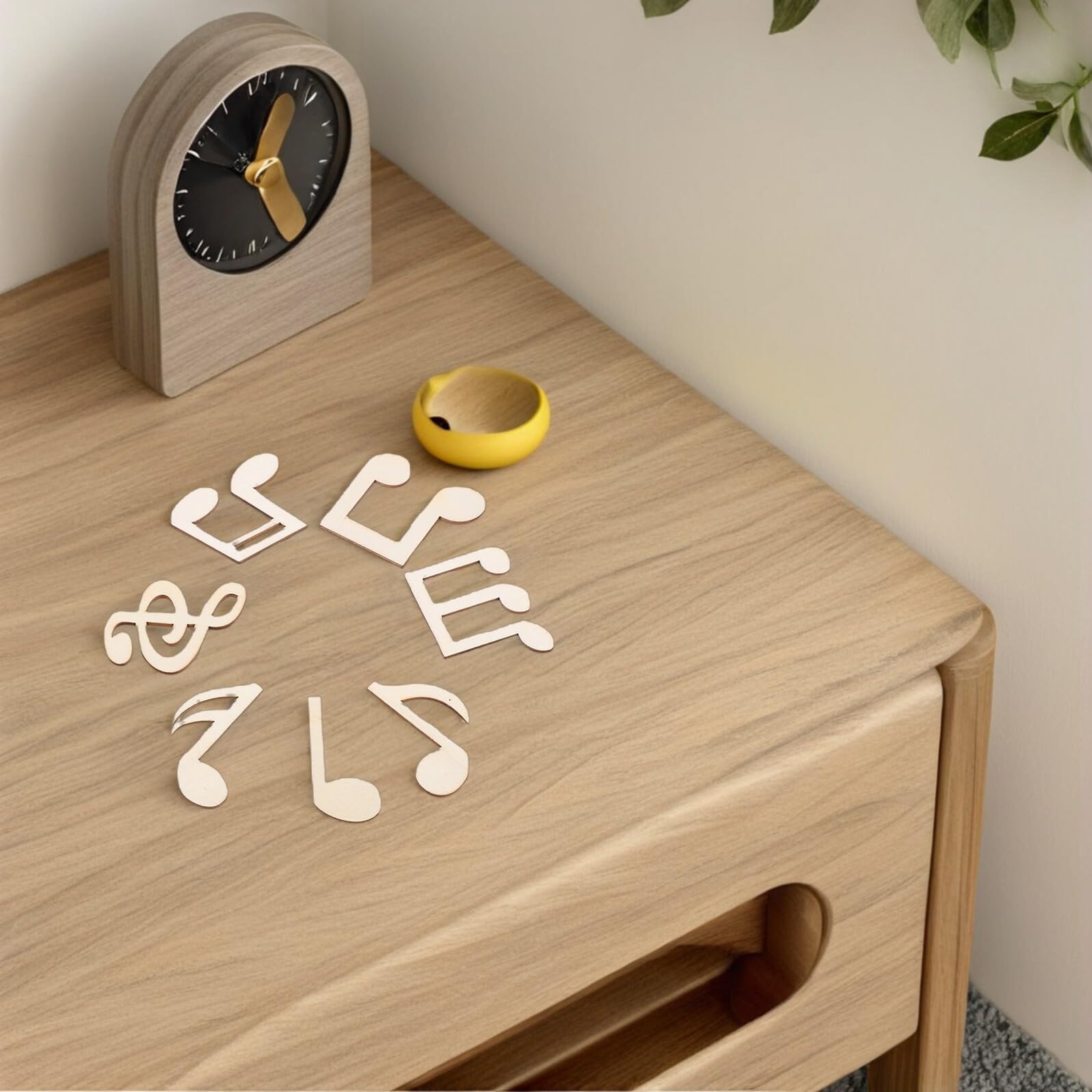 DOITOOL 100 piezas Notas Musicales Madera sin Terminar para Manualidades Decoración Fiestas Pintura Infantil Creatividad Familiar