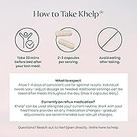 Vista 3 de Khelp All-Natural Reflux Support – Premium Alginate Supplement GERD, Heartburn, LPR & Acid Reflux Drug-Free, Designed for Daily Use No Dyes or