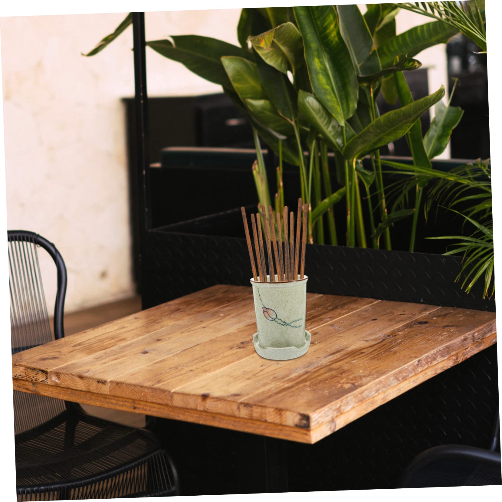 Alipis Estuche Para Palillos Porta Cucharas Soporte Para Cubiertos Resistente y Práctico Decoración De Cocina