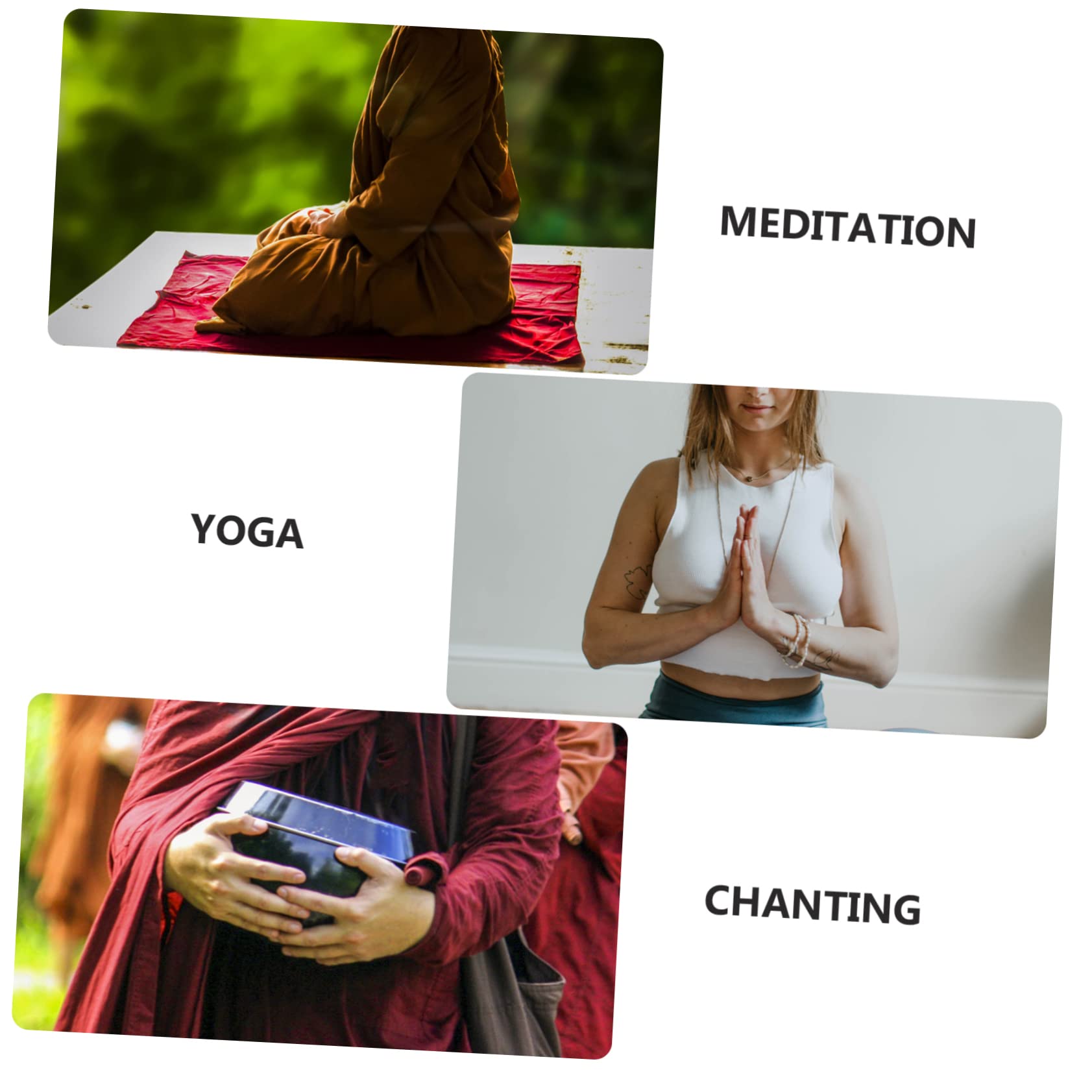 1 Set Ciotola per musica buddista Ciotola per meditazione Ciotola per canto blu Decorazione Ciotola per preghiera Ciotole per Chakra Ciotola Zen Ciotole per meditazione Ciotola per Buddha Fornitura