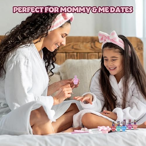 Miniatura 7 de Townley Girl Barbie Movie - Juego de 18 esmaltes de uñas a base de agua para niños, incluye esmalte de uñas, gemas de uñas, lima de uñas para