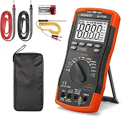 AIOMEST Multímetro Automotivo, Analisador de Motor, Medidor Digital Dmm Ai-770K para Medir Ângulo de Permanência Do Carro, Rpm, Tacômetro, Pulso de Injeção, Tensão de Ampere Ca/Cc, (7,67 X 3,46 X 1,57