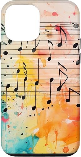 iPhone 12 mini melodía de colores partitura de música Clef Colorful Case