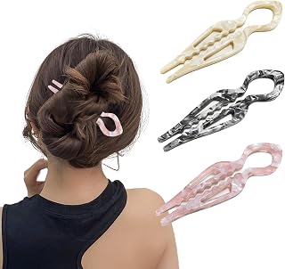 3 PCS Prestige French Hair Pins - Prestige, Elegant Hair Clips for Women, New Hair Accessories Suitable for All Hair Types & Valentines Christmas Wedding Prom (B2)