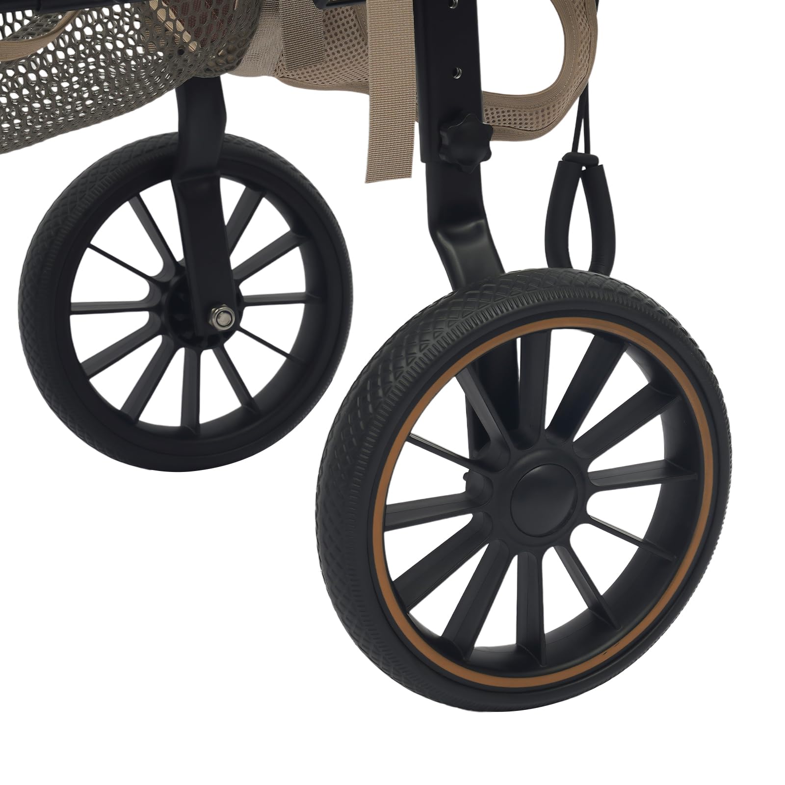 Silla de ruedas para perros XL, silla de ruedas de aluminio para perros grandes, silla de ruedas de perro ajustable, patas traseras, ruedas de goma antivibración, tejido de malla