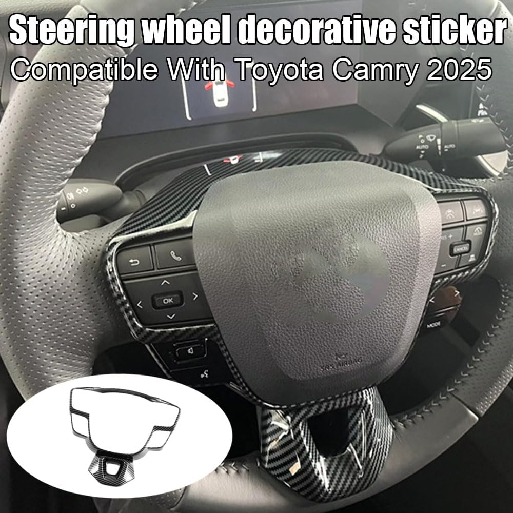 XITER ABS Decorative Cover Trim Interior Sticker Accessories for Toyota Camry 2025 2026 (Carbon Fiber)