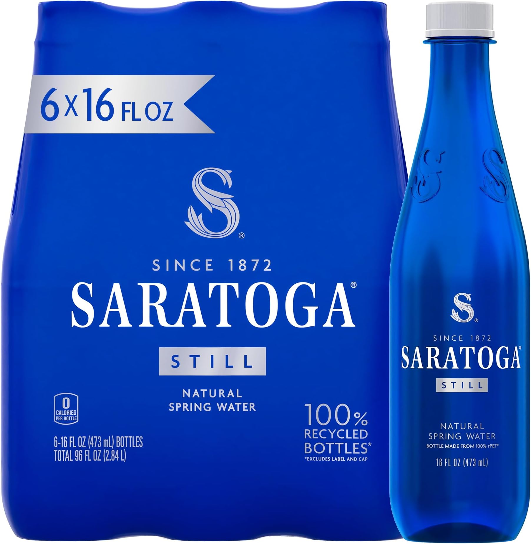 Saratoga 16oz 6pk Still PET