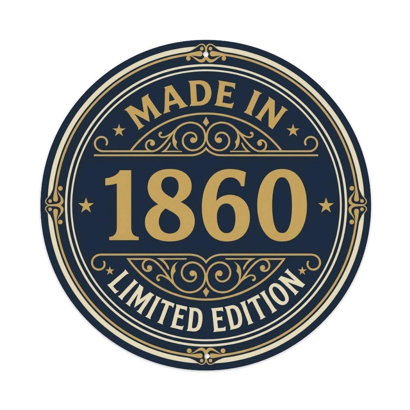 Okahys 8X8inch(20X20cm) Made In 1860 Limited Edition Metal Tin Sign