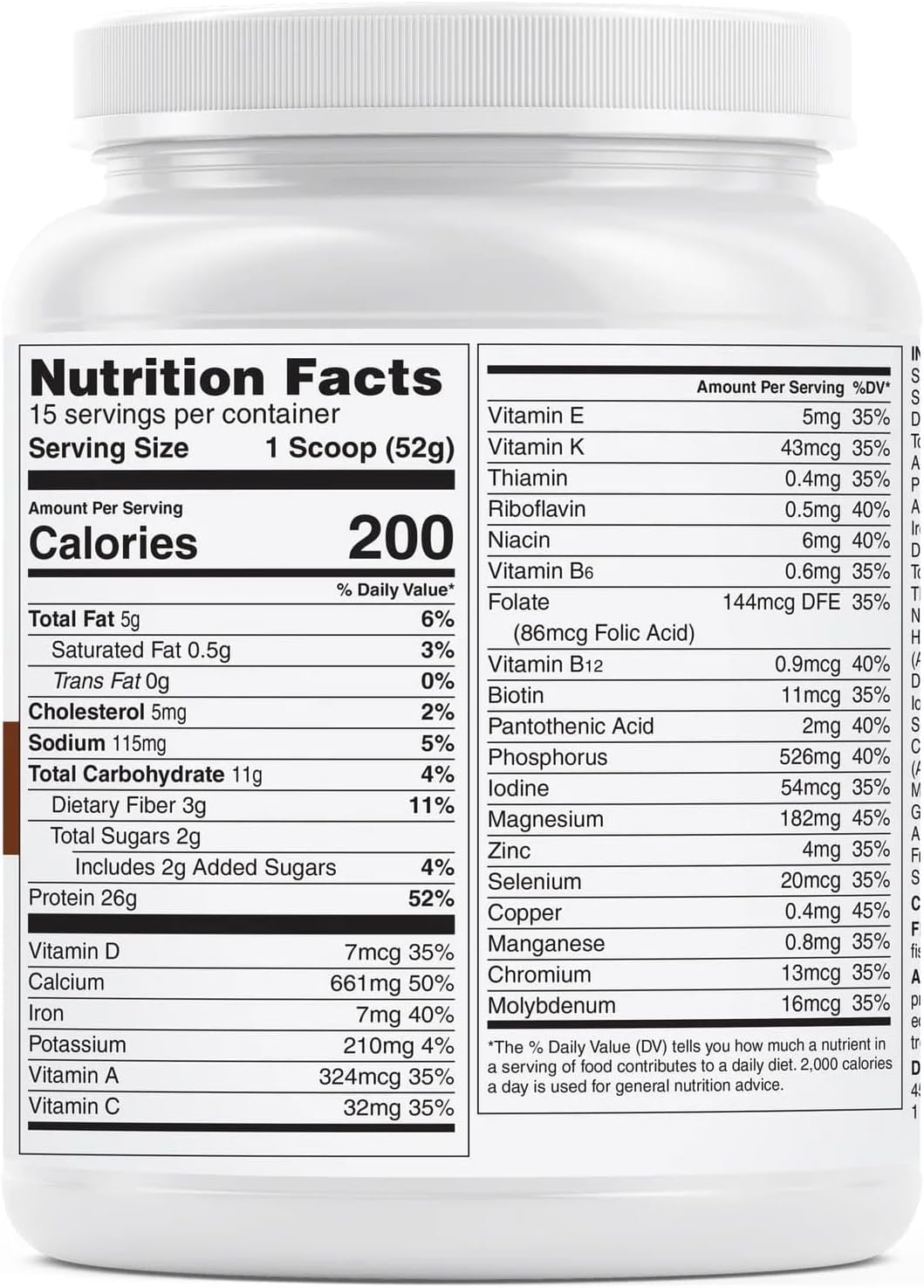 Unjury Meal Replacement Powder | Chocolate | 26g Protein | 25 Vitamins and Minerals | 100% Whey Isolate Protein Powder | Low Carb and Sugar | 15 Servings