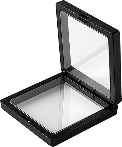 Miniatura 19 de Restaurantware Display Tek - Vitrinas flotantes de 3.5 x 3.5 pulgadas, 10 carcasas de exhibición de marco, soportes se venden por separado, vitrinas