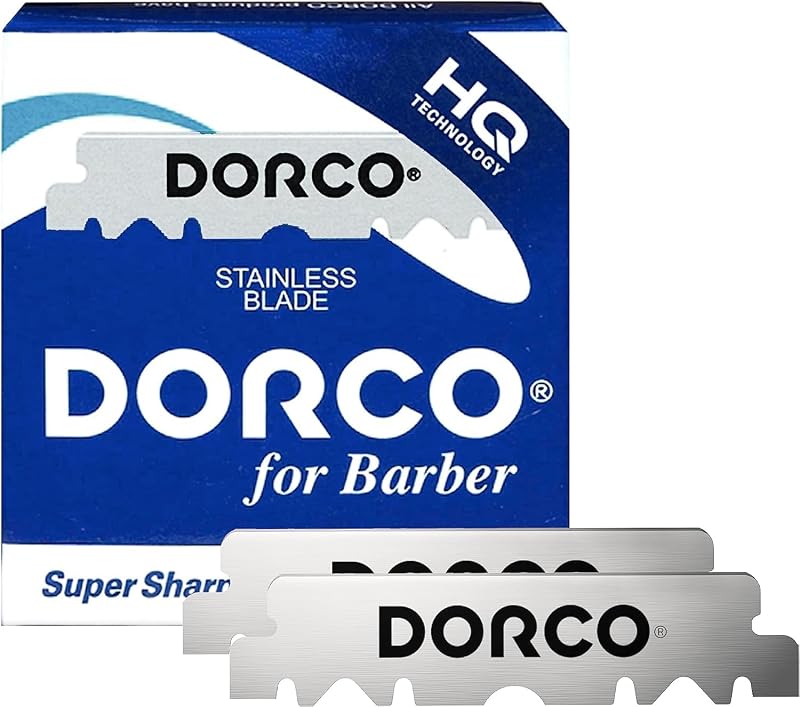 Lâminas de barbear de uma borda DORCO HQ, 100 unidades