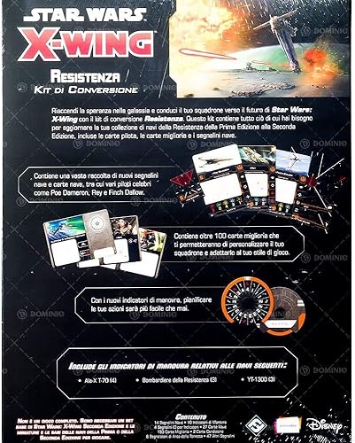 Miniatura 2 de Asmodee Italia- Star Wars X-Wing Resistance Conversion Kit, Color, 9940