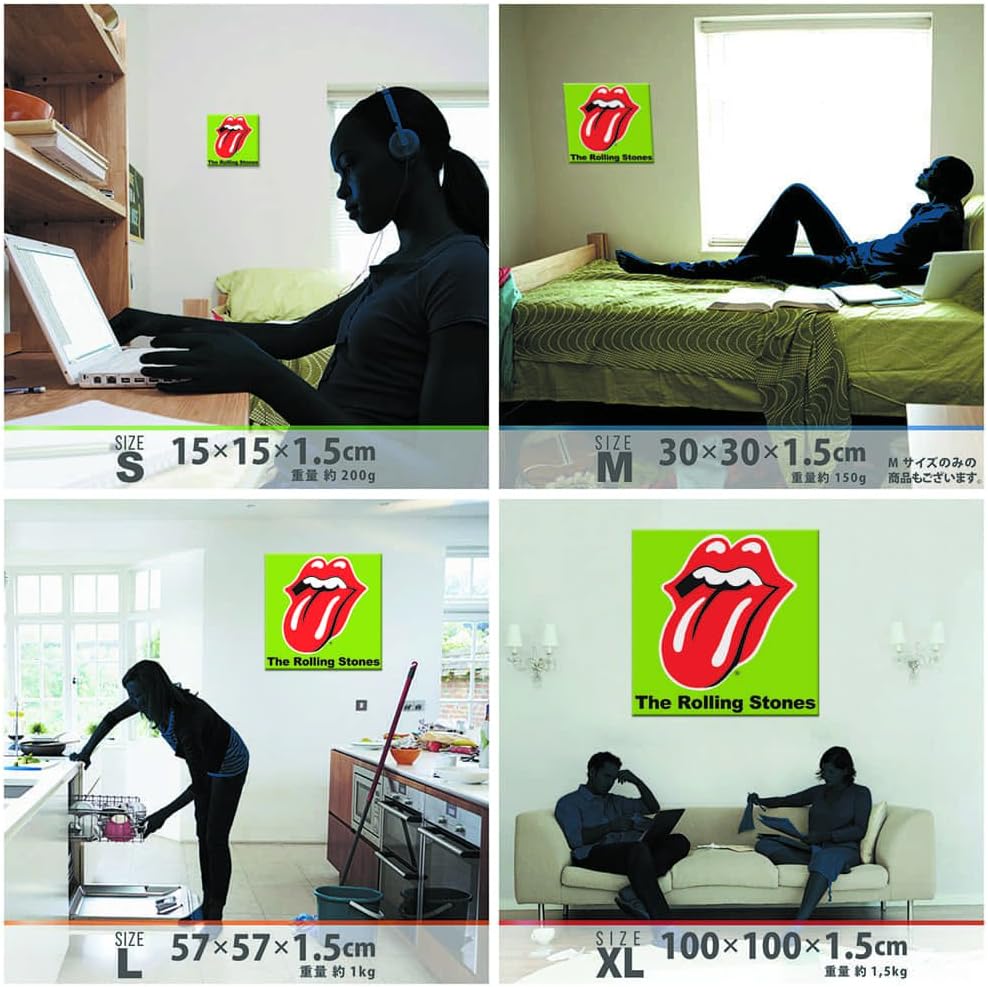 ArtDeli Poster RollingStones Fabric Panel unv-0013-grn-L Large