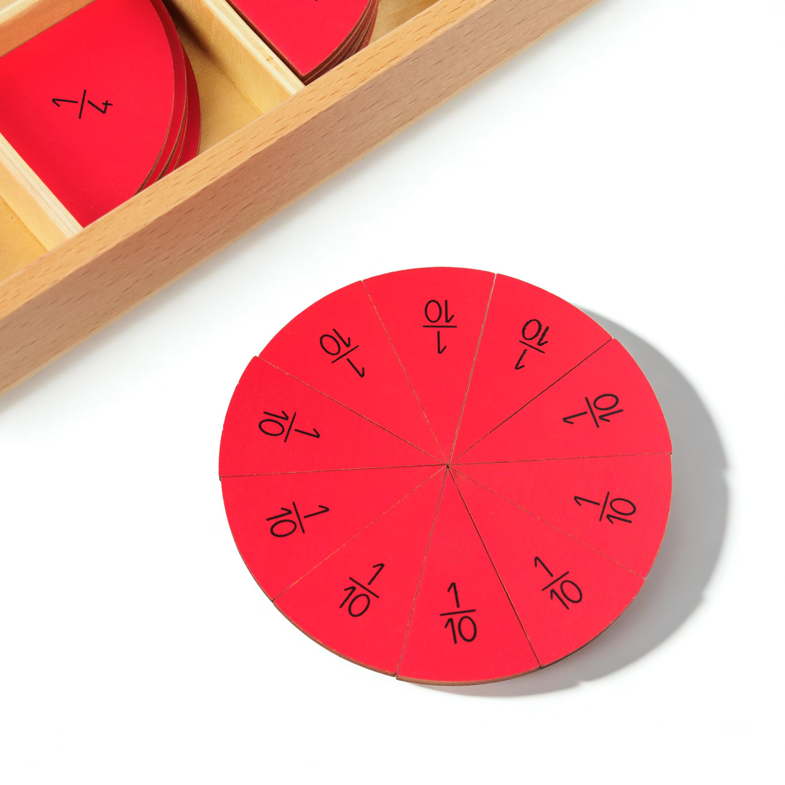 Montessori Matemáticas Materiales – Juguete educativo de madera para números y cálculo, preescolar y primaria, educación en casa y aula a partir de 3 años (distrito Montessori décima)