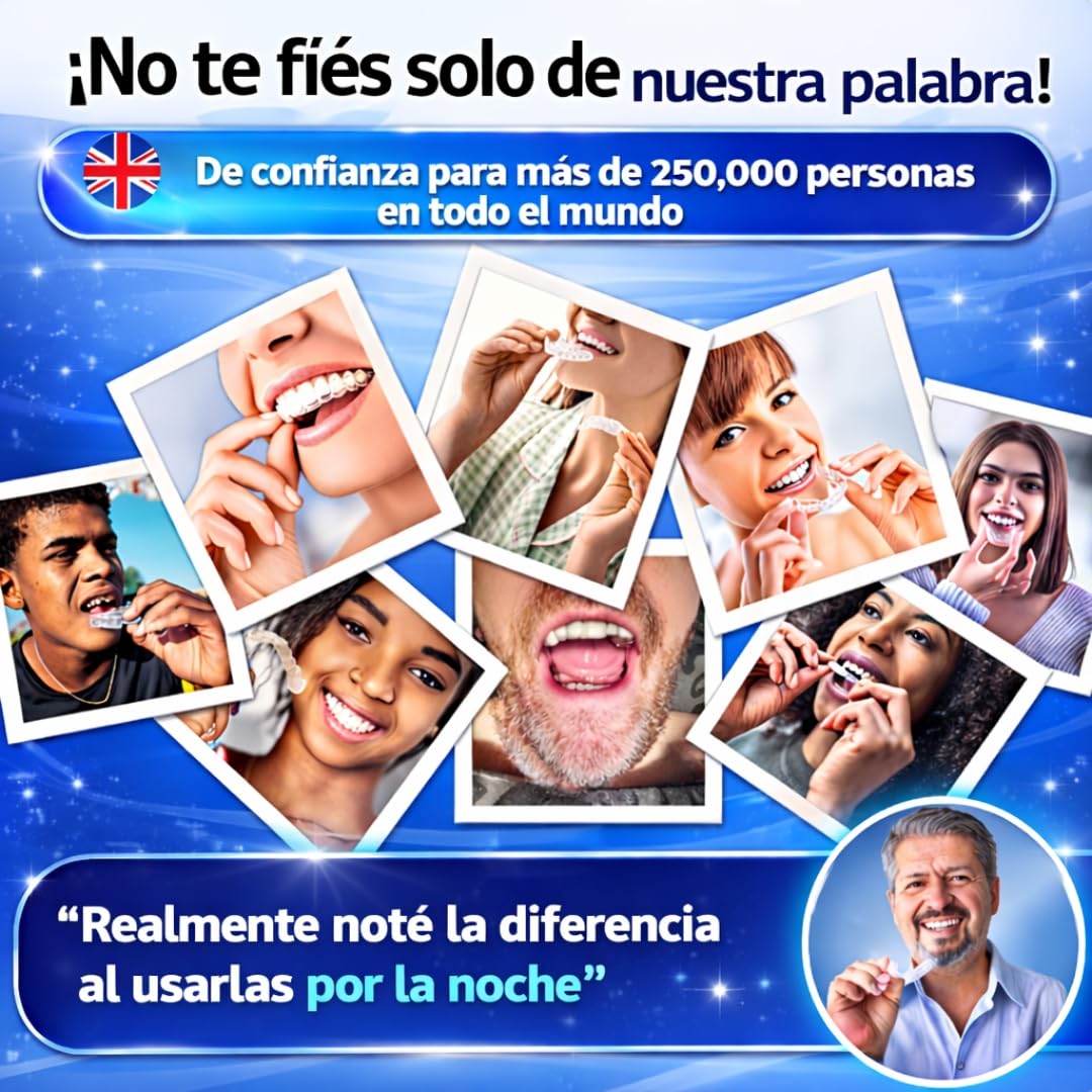 Runesol Ferula Descarga Bruxismo, 4pcs Grande Bruxismo Dental Noche, Sin BPA y Dispositivo Dédico CE Ferula Dental Bruxism, Protector Bucal para Dormir, Bruxism, Roncar, Deporte, Funda Dientes — view 2