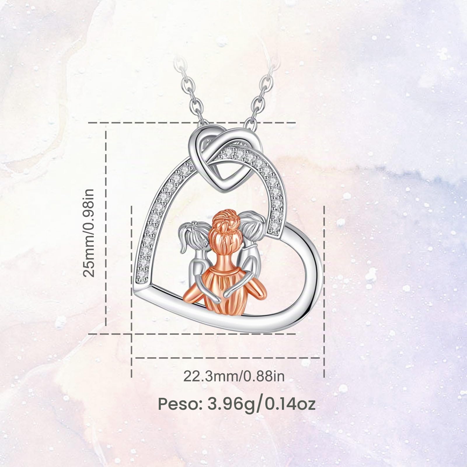 INFUSEU Regalo Mamma Collana, Mamma E Figlia Cuore Gioielli L'albero della vita Ciondolo Chiama Regalo Per La Festa Della Mammas