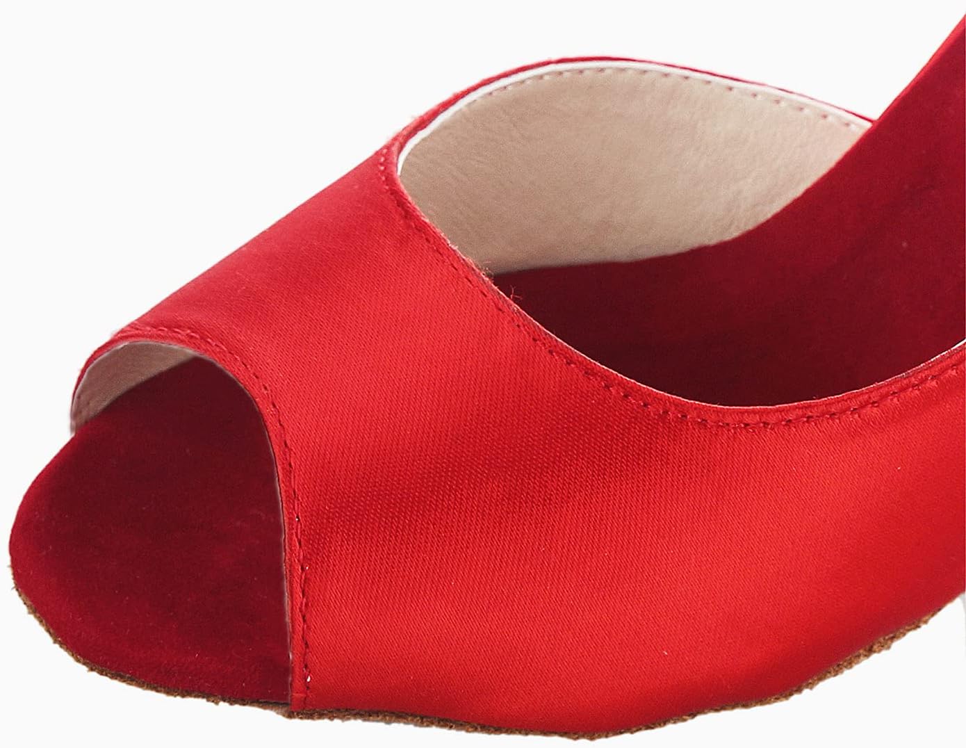 JIAJIA Y20512 Women's Satin Sandals Flared Heel Latin Salsa Performance Dance Shoes