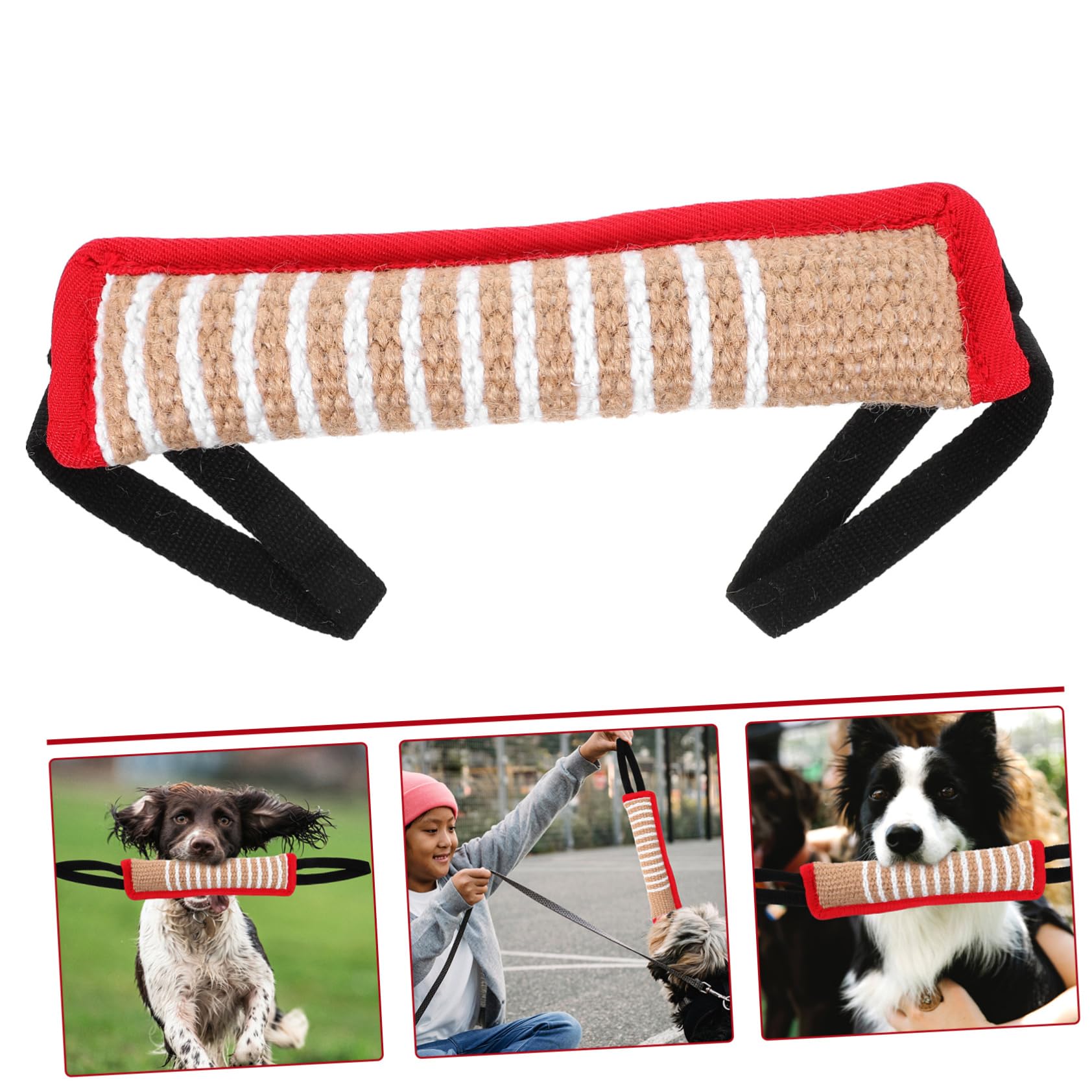 Toddmomy 4piezas Almohada De Morder para Perros Juguete Interactivo De Jute para Entrenamiento y Diversión De Mascotas