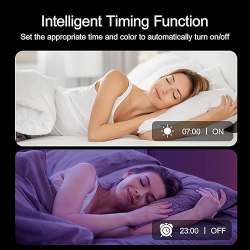 Vista 5 de Luces LED de 100 pies para dormitorio, con control remoto infrarrojo de 44 teclas y aplicación Bluetooth, tiras de luces LED inteligentes, tira