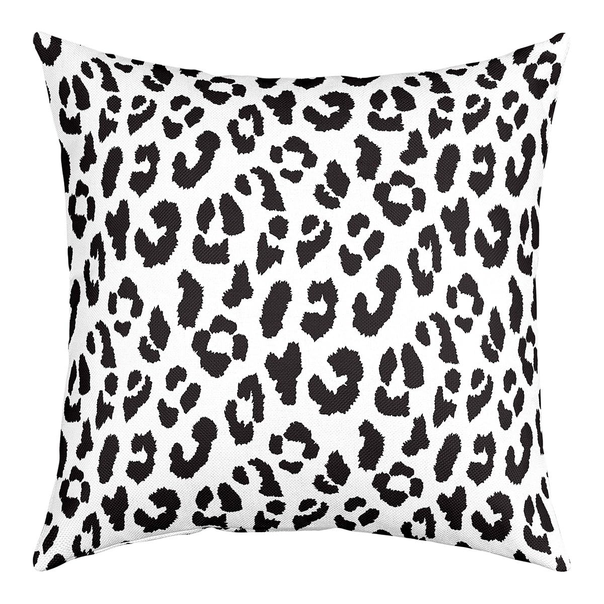 Homemissing Leopard Print Throw Pillow Covers Set of 1 Cheetah Pillow Cases Cushion Covers for Animal Print Decorative Throw Pillowcases White Safari Cushion Cases 22x22 Inch
