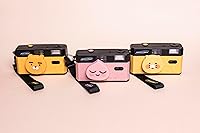 Vista 4 de Kakao Friends - Cámara de película reutilizable de 1.378 in [edición Apeach], enfoque fijo y gran angular, flash integrado y compatible con película