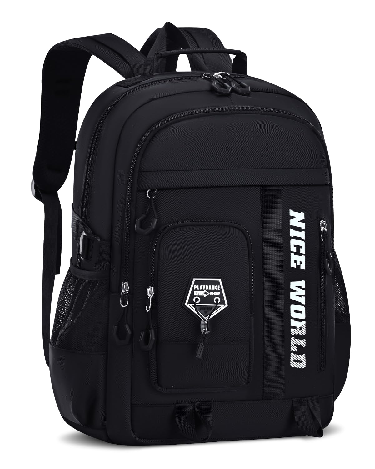 Amythe Mochila Escolar Niño Adolescente, Ligera Grande Negro