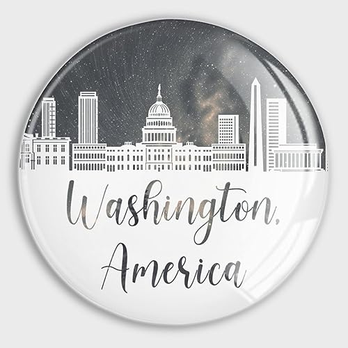 Miniatura 9 de ArogGeld India New Delhi Skyline Fridge Magnets Glass Strong Magnets City Travel Cute Fridge Magnets City Pride Refrigerator Magnets for Whiteboard