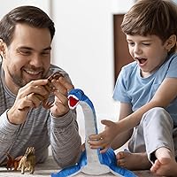 Vista 3 de Peluche de Plesiosaurus, dinosaurio de peluche para lanzar, muñeco de almohada de peluche suave y amigable azul, cojín para abrazar - Regalo