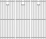 Grilles de remplacement 7524 pour gril à gaz Weber Genesis 300 Series, Genesis E310 E320 E330 S310 S320 S330, grilles de cuisson en acier inoxydable 19,5" x 12,9" pour pièces de BBQ Weber 7524 & 7528, 2-pack