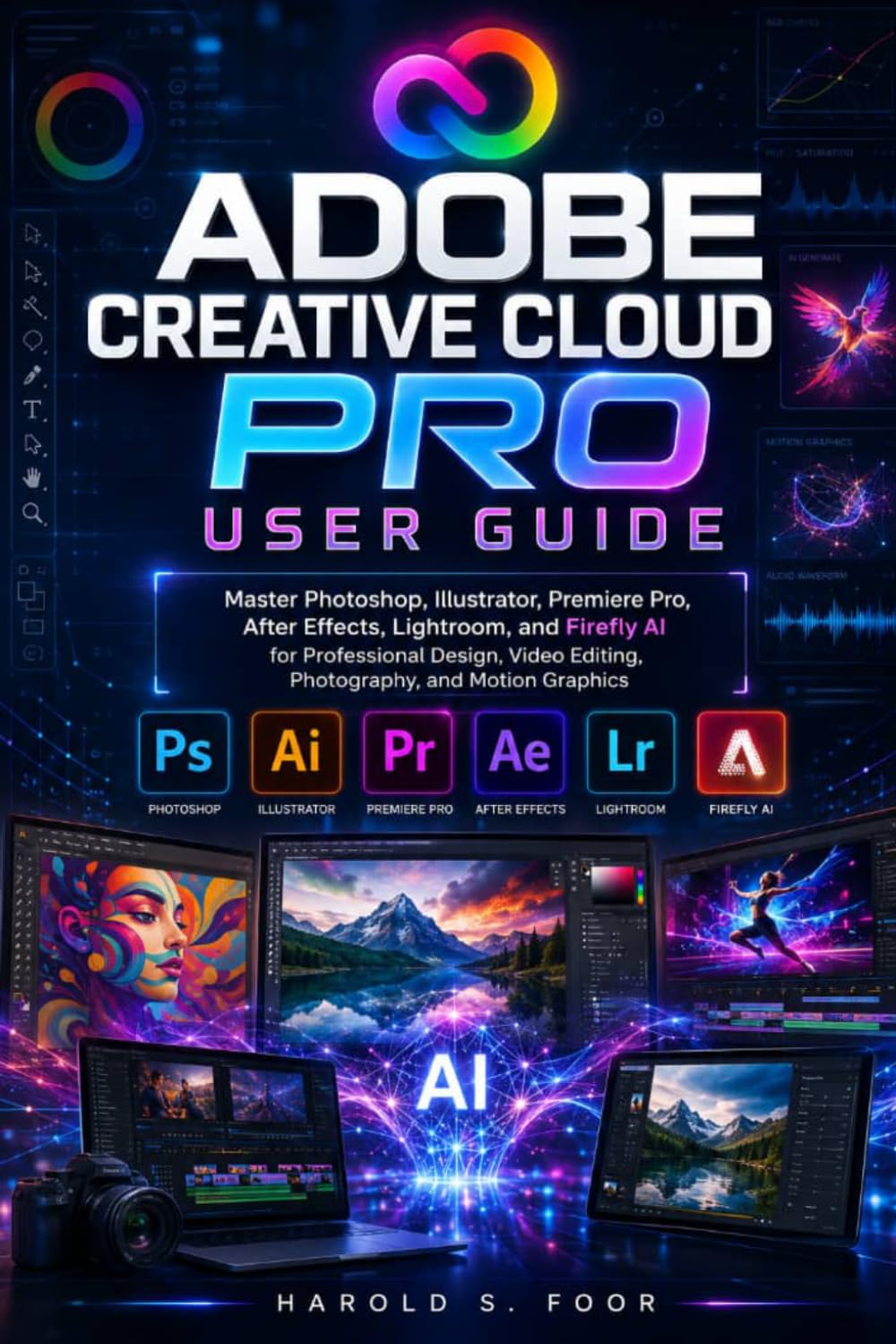 Adobe Creative Cloud Pro User Guide: Master Photoshop, Illustrator, Premiere Pro, After Effects, Lightroom, and Firefly AI for Professional Design, Video Editing, Photography, and Motion Graphics