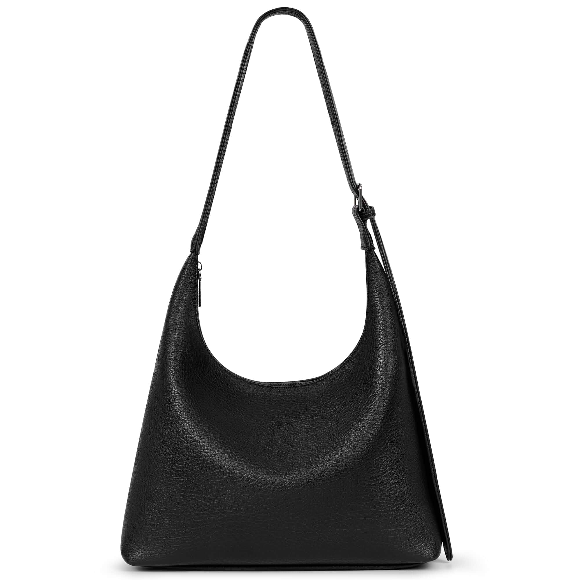 Shoulder Bag for Women, Small Slouchy Hobo Bag, Everyday Purse Trendy Soft Vegan Leather Hobo Purse with Zipper Closure & Adjustable Strap for Shoulder & Underarm Wear