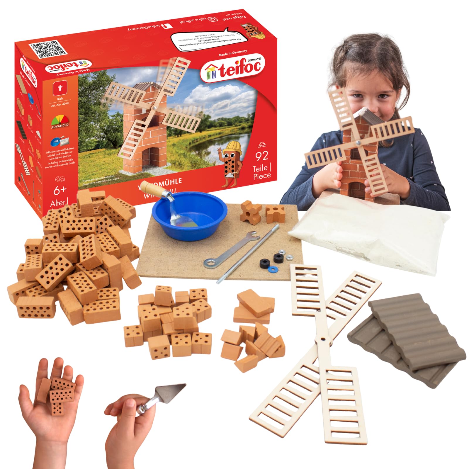 4040 - Windmill - Build with real Bricks & Cement