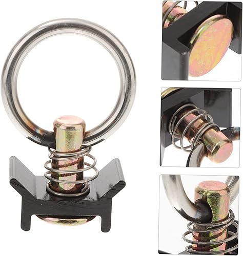 Miniatura 8 de L Track Tie Down 4 unids E Track Accesorios de acero inoxidable Pernos de pista de línea aérea Ataduras de pista de un solo perno prisionero L