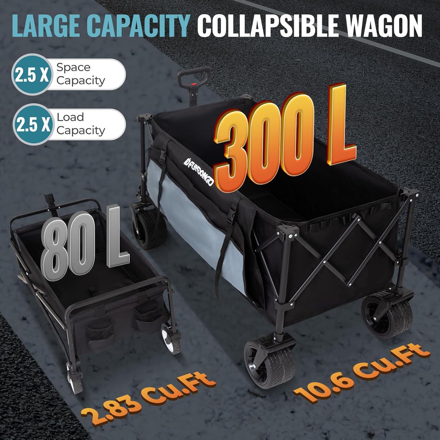 Lar Wagons Carts Foldable Heavy Duty, pact Collapsible