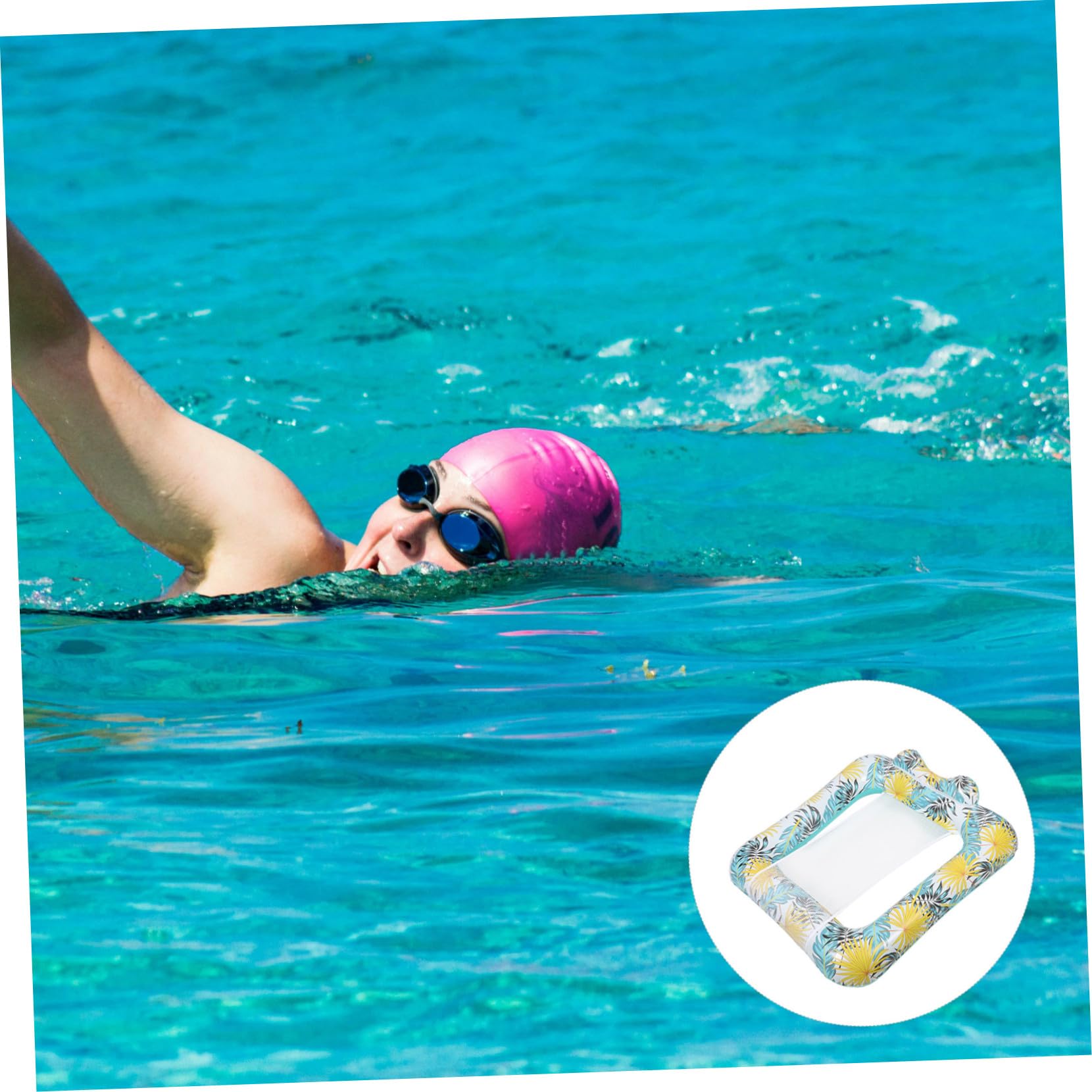 Toddmomy Poltrona Gonfiabile Comoda e Versatile Rete Traspirante in Pvc per Piscina Galleggiante Resistente e Leggero per Relax in Acqua per Momenti di Svago Estivi