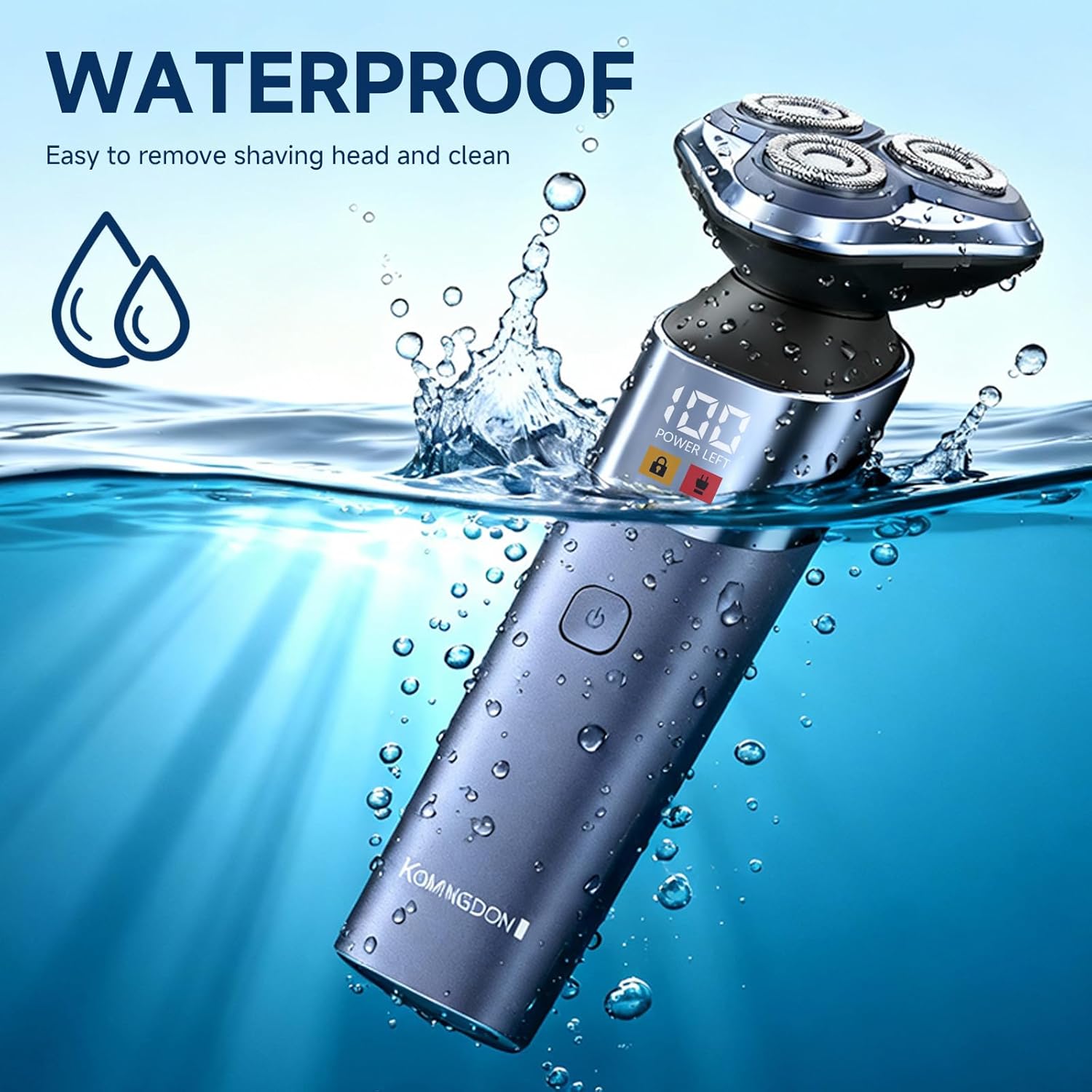 3 in 1 Electric Razor for Men,Cordless Electric Shaver,Men's Grooming kit for Beard,sideburn,Body Hair,Nose and Ear Hair,face,Waterproof,USB-C Charging,Men's Gift