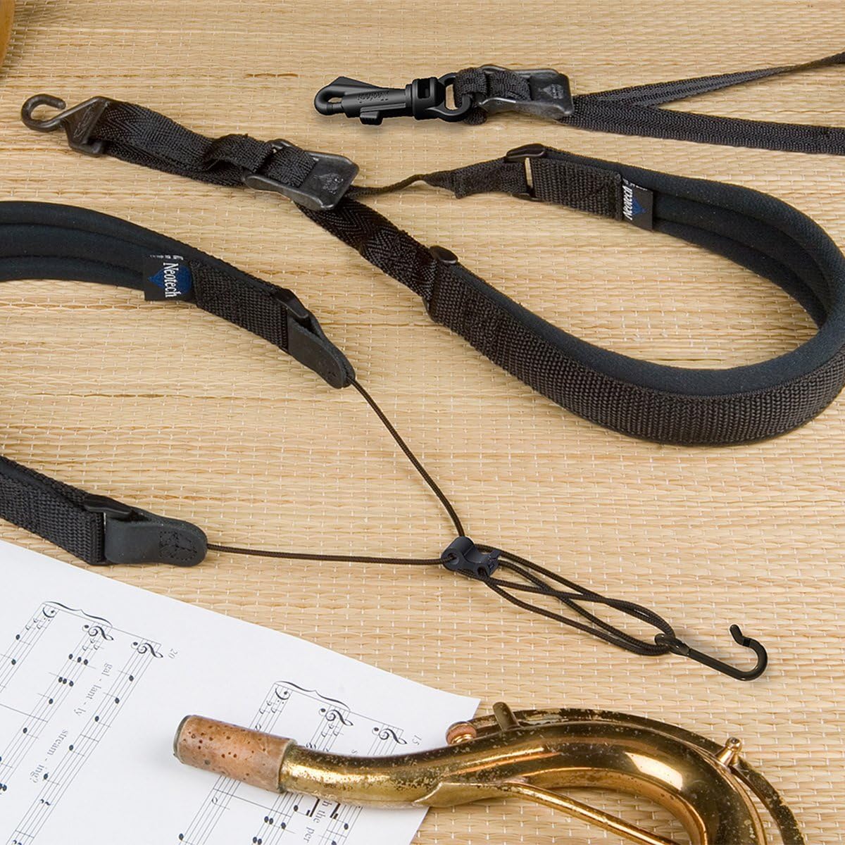Neotech Saxophongurt Wick-It Schwarz Junior, Länge 38,1-45,7cm