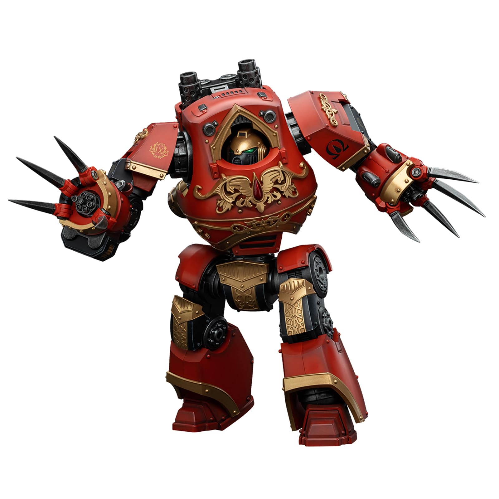 GWTCTOY JoyToy GW 40K oryginalna licencja 1:18 figurka akcji, Blood Angels Contemptor-Incaendius Dreadnought, 24 cm zestawy do montażu figurek kolekcjonerskich