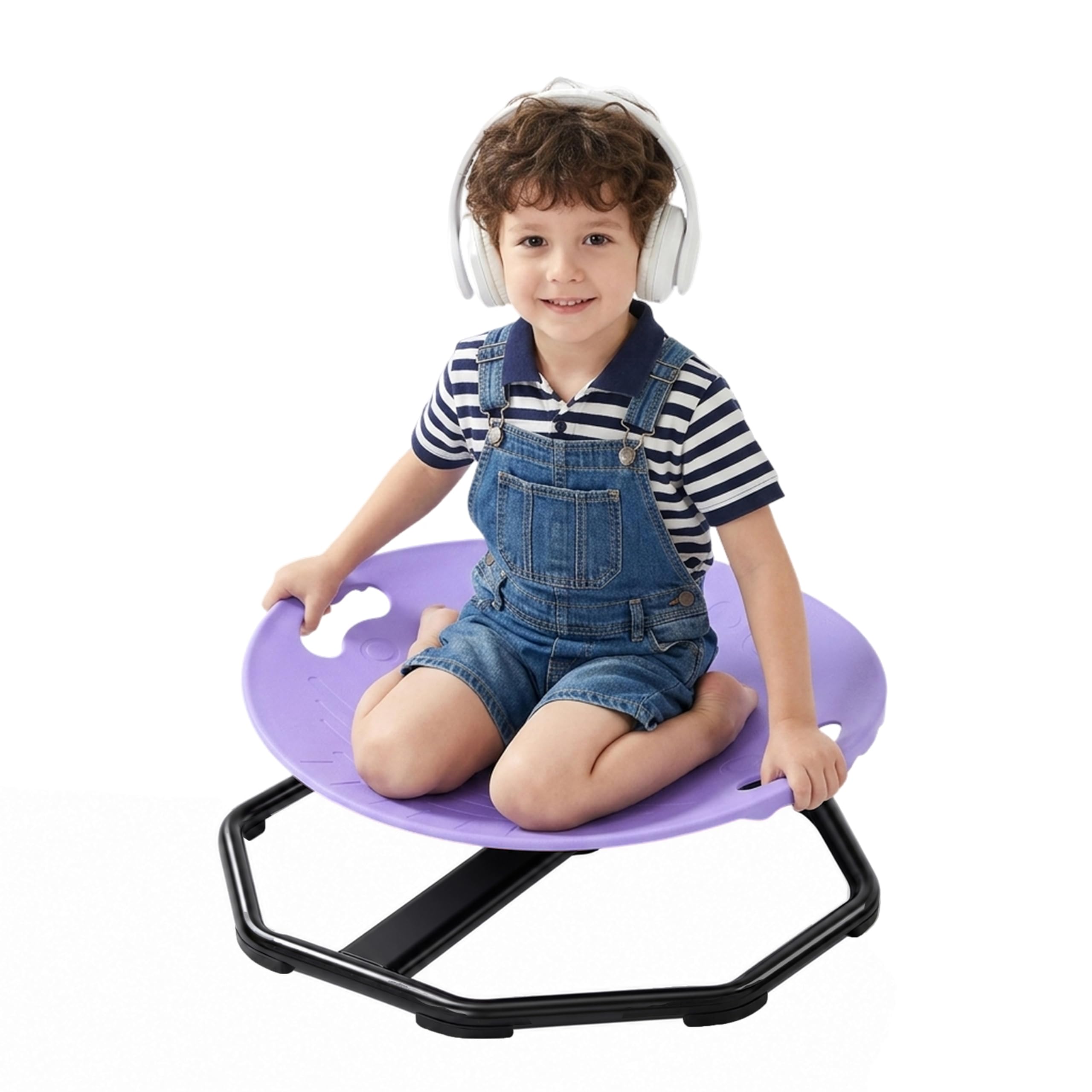 MOONLAND Kids Sensory Spinning Chair for Autism, 360°Quiet Swivel Chair