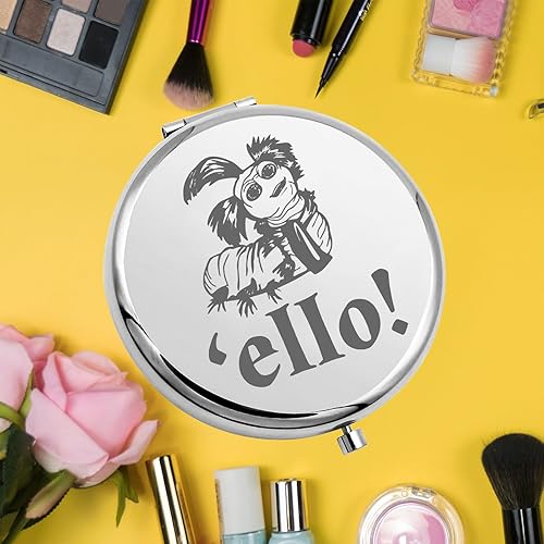 Miniatura 6 de KEYCHIN Ello - Espejo de bolsillo con gusano para fanáticos de la película, espejo de maquillaje compacto para mujeres y niñas (Ello-S)