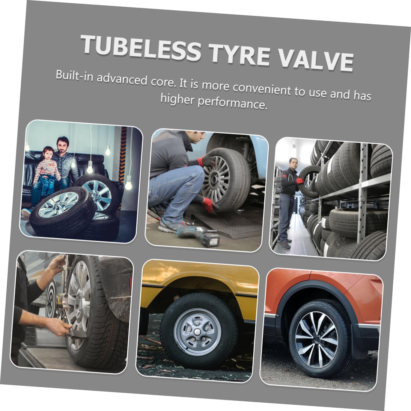 100pcs Rubber Tire Valve Stem Bulk Zinc Alloy Easy to Use Tubeless Tyre Stem Caps